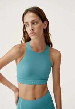 Born Living Yoga Asura - Sujetadores Deportivos Con Sujeción Alta - Azul Claro