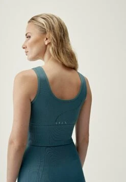 Born Living Yoga Wave - Sujetadores Deportivos Con Sujeción Media - Gris Azulado -ZALANDO Ventas 166dafde69584e4184a9713839ee9b48