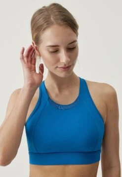 Born Living Yoga Top Bikila - Sujetadores Deportivos Con Sujeción Media - Gloss Blue