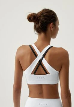 Born Living Yoga Hanae- Sujetadores Deportivos Con Sujeción Ligera - White Black -ZALANDO Ventas 506e959d4e7149bfa8a9a4fc8486fbc4