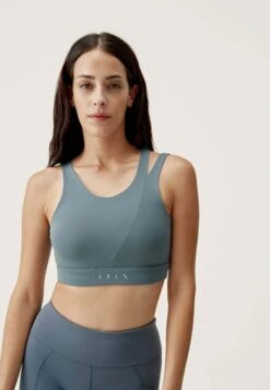 Born Living Yoga Gaia - Sujetadores Deportivos Con Sujeción Media - Gris Oscuro