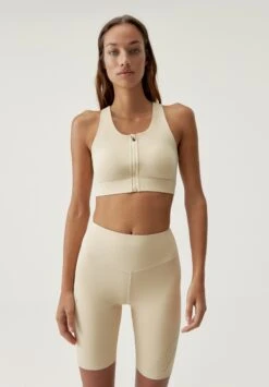 Born Living Yoga Sujetadores Deportivos Con Sujeción Alta - Oat Milk