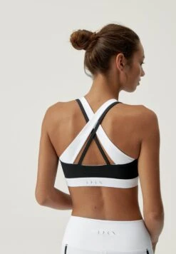 Born Living Yoga Hanae- Sujetadores Deportivos Con Sujeción Ligera - White Black -ZALANDO Ventas 79e92075e4ef49b79733528387a426b7