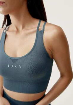 Born Living Yoga Keren - Sujetadores Deportivos Con Sujeción Media - Gris Oscuro