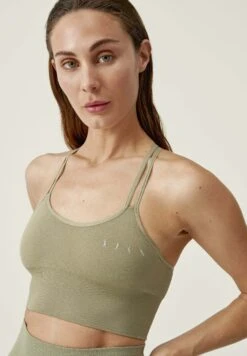 Born Living Yoga Sunset - Sujetadores Deportivos Con Sujeción Ligera - Verde Claro