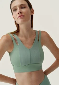 Born Living Yoga Reka - Sujetadores Deportivos Con Sujeción Media - Verde