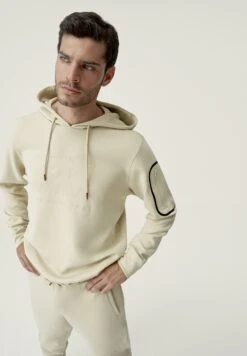 Born Living Yoga Waikato - Jersey Con Capucha - Beige