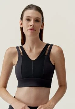 Born Living Yoga Reka - Sujetadores Deportivos Con Sujeción Media - Black