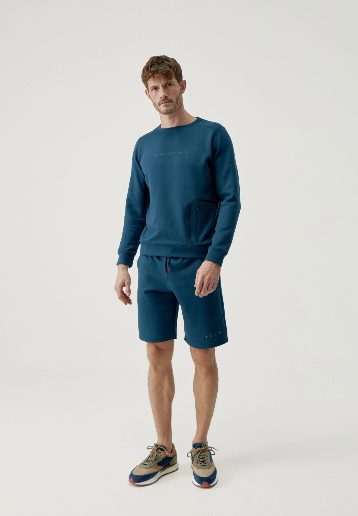 Born Living Yoga Yangtse- Pantalón Corto De Deporte - Sea Blue 2 Born Living Yoga Yangtse- Pantalón Corto De Deporte - Sea Blue - Imagen 2