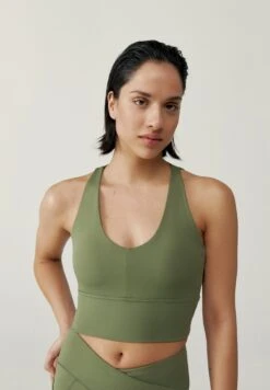 Born Living Yoga Seia - Sujetadores Deportivos Con Sujeción Media - Verde