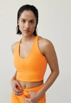 Born Living Yoga Seia - Sujetadores Deportivos Con Sujeción Media - Naranja