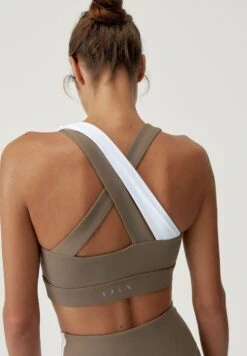 Born Living Yoga Top Cleo- Sujetadores Deportivos Con Sujeción Media - Fossil -ZALANDO Ventas eddc21ebd89944dc8a96a30c68214546