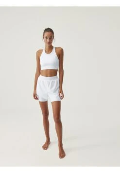 Born Living Yoga Top Bikila- Sujetadores Deportivos Con Sujeción Media - White