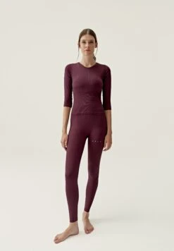 Born Living Yoga Krisha - Camiseta De Manga Larga - Burdeos